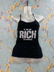 Graphic Slogan Tank Top