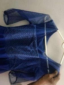 Elegant Blue Party Dress