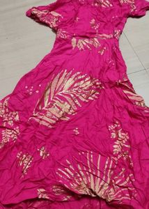 Printed Midi A-Line Dress