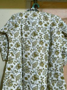 Elegant Floral Print Cord set with Handcrafted