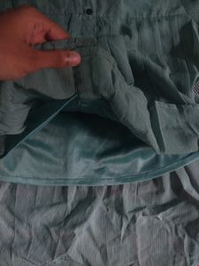 Casual Shirt with Pleats And Flared Sleeves