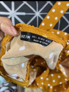 Shien Mustard Colour Back Designed Jumpsuit