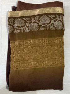 Elegant Brown Saree