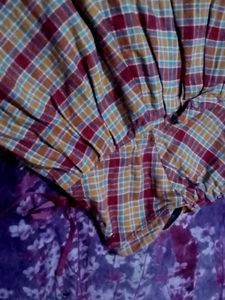 Plaid Ethnic Skirt