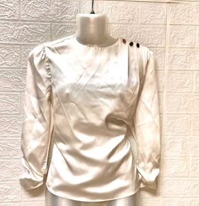 Satin White Top/ Tops &amp; Dresses For Rs.99 Only