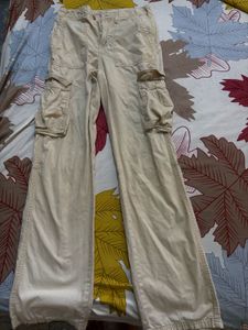 Bershka Beige Cargos