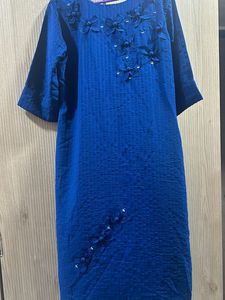 Blue Long Kurta