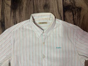 Striped Short Sleeve Button Down