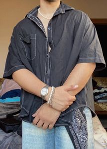 OVERSIZE BLACK SHIRT