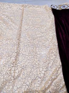 Beautiful Party Wear Velvet Pallu Saree