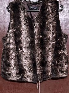 Faux Fur Vest large size