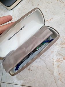 Blue specs frame with Lenskart Case