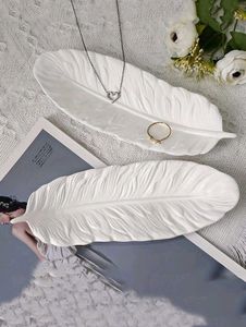 Feather Shaped Decorative Tray
