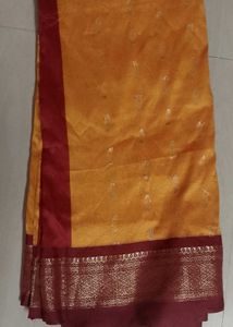 Yellow Silk Saree