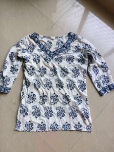 White Short Kurti 💖