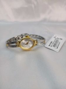 Titan Quartz Analog Silver Dial Two Toned Stainles