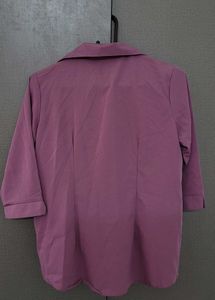 Lavender Shirt Style Top