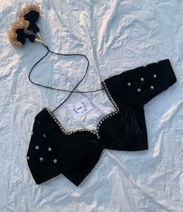 Black Embellished Blouse
