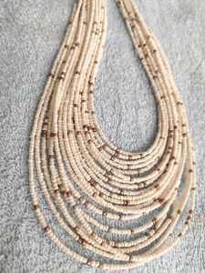 Beads Necklace White