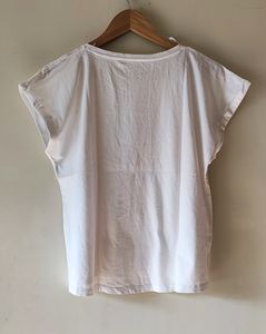 Studded Basic white T-shirt