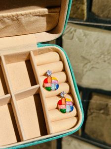 Cute, colorful & full of sparkle earrings💎🌈