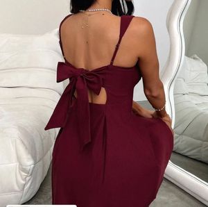 Cute Burgundy Skater Dress