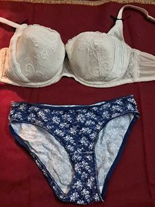 combo Of Four Bra N Panty Imported Fabric