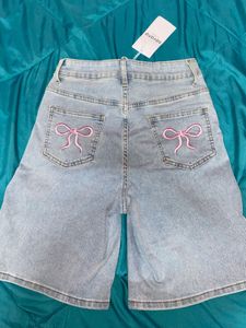 High-Waisted Denim Shorts