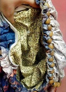 Boho Chic Beaded Handle Bag