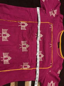 Elegant Pink Printed Kurta