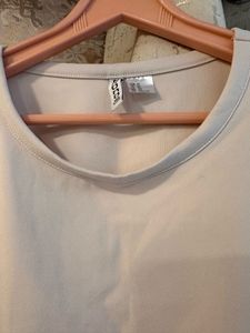 H&amp;M Cream Crop Top, Bust- 36/38