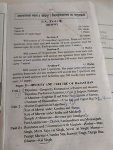 Sanjiv For Ba 3rd Year History Paper 1-2