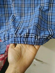 Blue Plaid co-ord Set