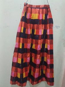 Checkered Maxi Skirt