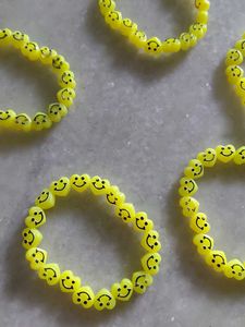 aesthetic handmade preppy Smiley Face Bracelet