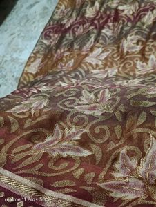 Vintage Brown &amp; Gold Saree