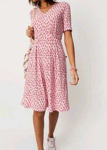 MAX Floral Printed A-line Dress