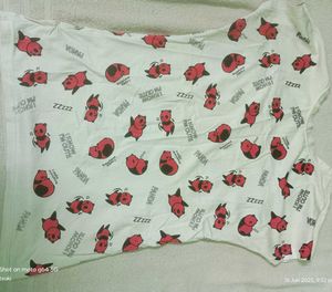 white tshirt cute panda printed