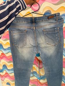 Ripped Light Wash Jeans