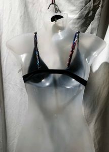 38211. Printed Bikini Top