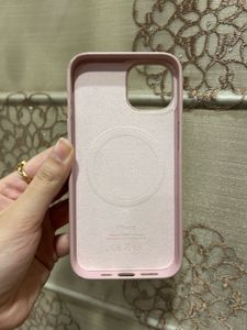 iphone 14 Powder Pink Leather Case