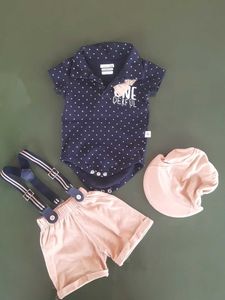 Aug 30 Baby Boy Romber Cum Shirt Trouser + Cap
