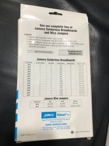 Jameco ValuePro Solderless Breadboard