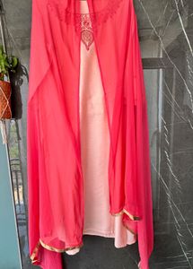 Peach Embroidered Kurti