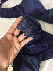 Blue Bra Set