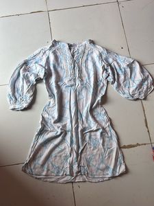 Cute White & Blue Dress