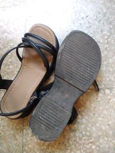 Black Strappy Sandal ✨