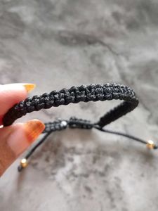 Handmade Black Macrame Bracelet