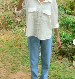 Wide Leg Light Wash Jeans