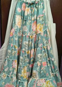 Floral Long Skirt
